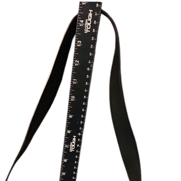 Coach black leather bag adjustable strap silver hardware & hang tag Y2K - Picture 5 of 14